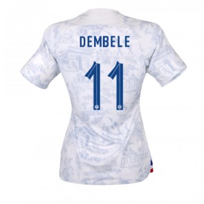 Francie Ousmane Dembele #11 Dámské Venkovní Dres MS 2022 Krátký Rukáv